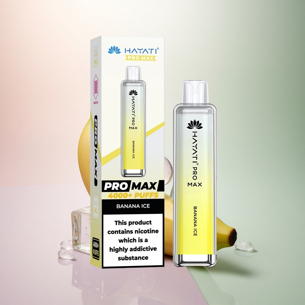 Hayati Pro Max 4000 Puffs Bananskål 5% Nikotin 1400mAh