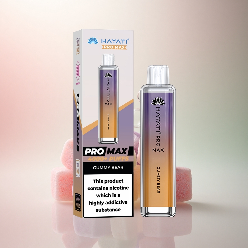 Hayati Pro Max 4000 Puffs Björnlabb 1400mAh 2ml Kristall