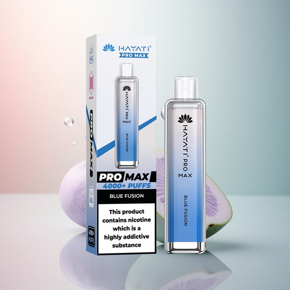 Hayati Pro Max 4000 Puffs Blå Fusion Dual Coil 1400mAh 2ml