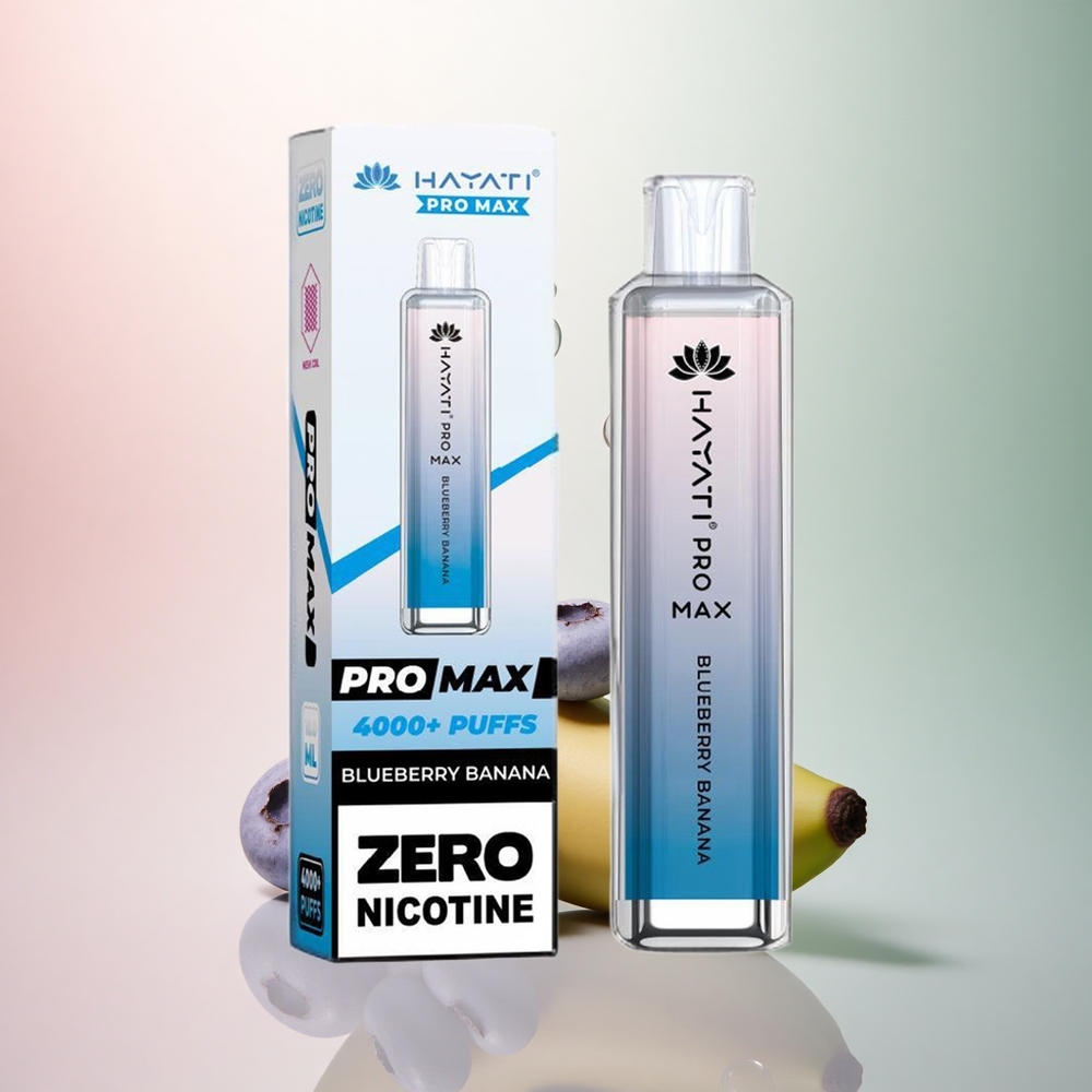 Hayati Pro Max 4000 Puffs Blåbär Banan 5% Nikotin 1400mAh