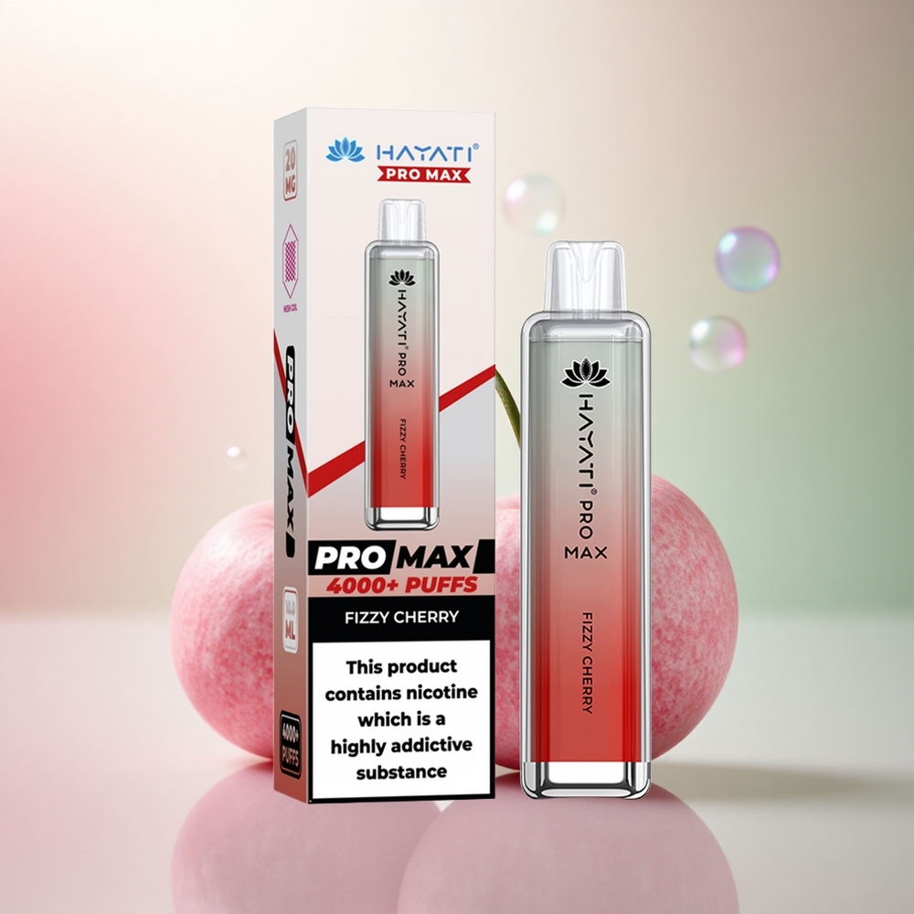 Hayati Pro Max 4000 Puffs Friskt Körsbär 5% Nikotin 1400mAh