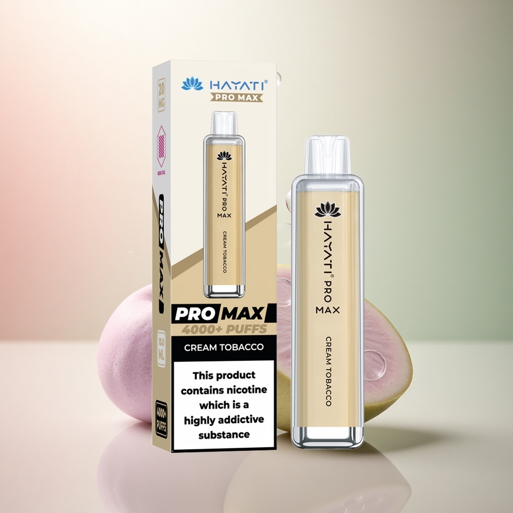 Hayati Pro Max 4000 Puffs Gräddtobak 2ml 1400mAh