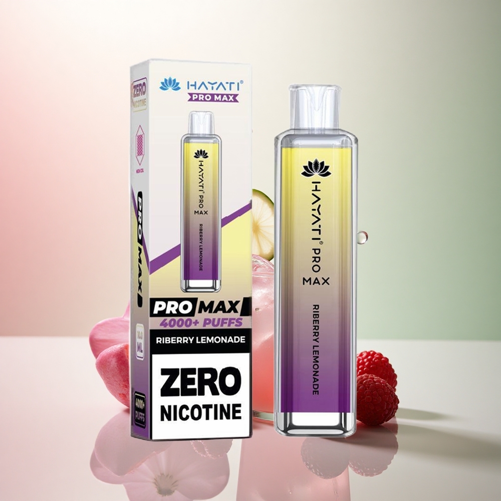 Hayati Pro Max 4000 Puffs Hallon Citronvatten med 5% Nikotin och 1400mAh