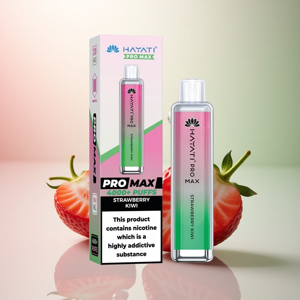 Hayati Pro Max 4000 Puffs Jordgubb Kiwi 5% Nikotin 1400mAh