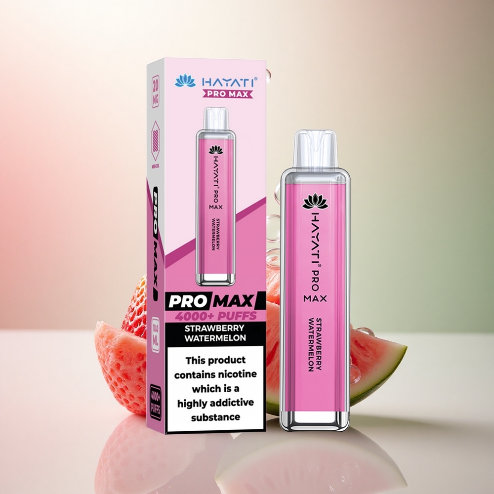 Hayati Pro Max 4000 Puffs Jordgubb Vattenmelon 2% Nikotin 1400mAh