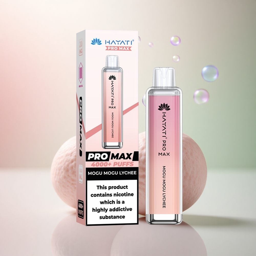Hayati Pro Max 4000 Puffs Lychee Laddning 1400mAh 2ml