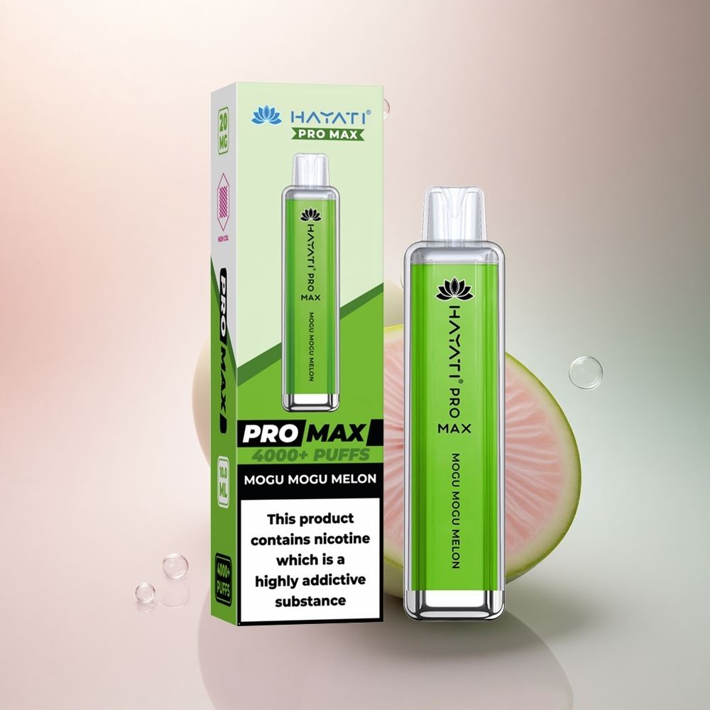 Hayati Pro Max 4000 Puffs Melon Mogu Mogu 1400mAh 2ml TPD