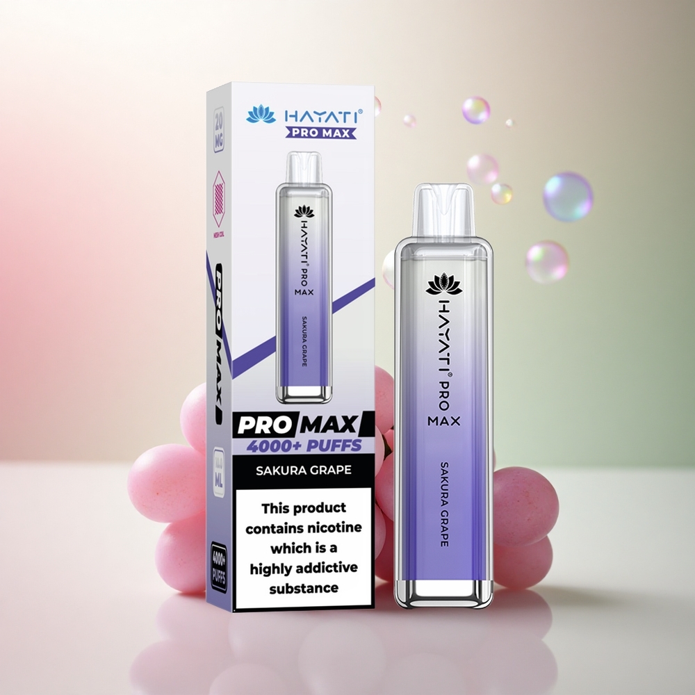 Hayati Pro Max 4000 Puffs Sakura Vin 2% Nikotin 1400mAh