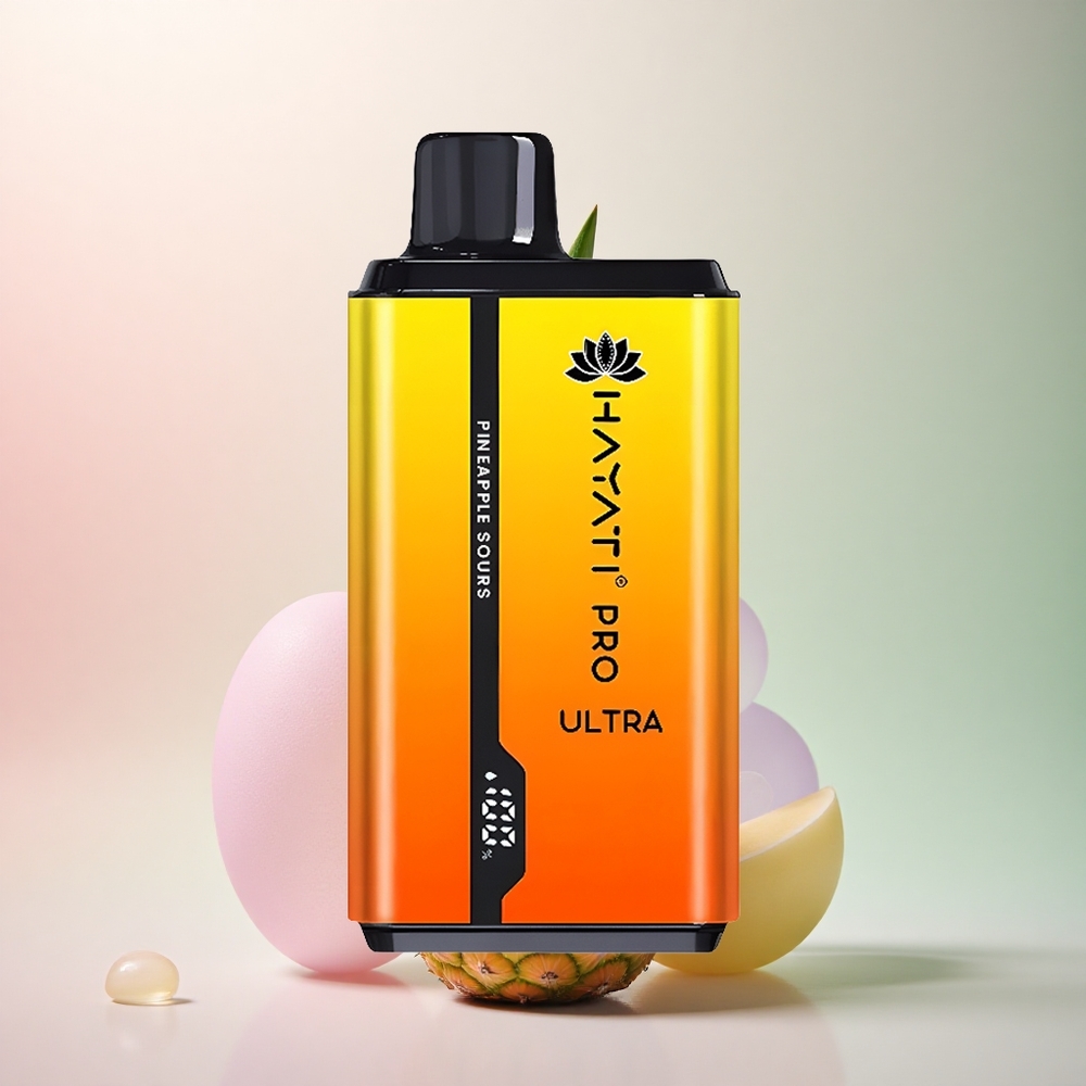 Hayati Pro Ultra 15000 Puffs Ananas Surs 2% Nikotin 850mAh