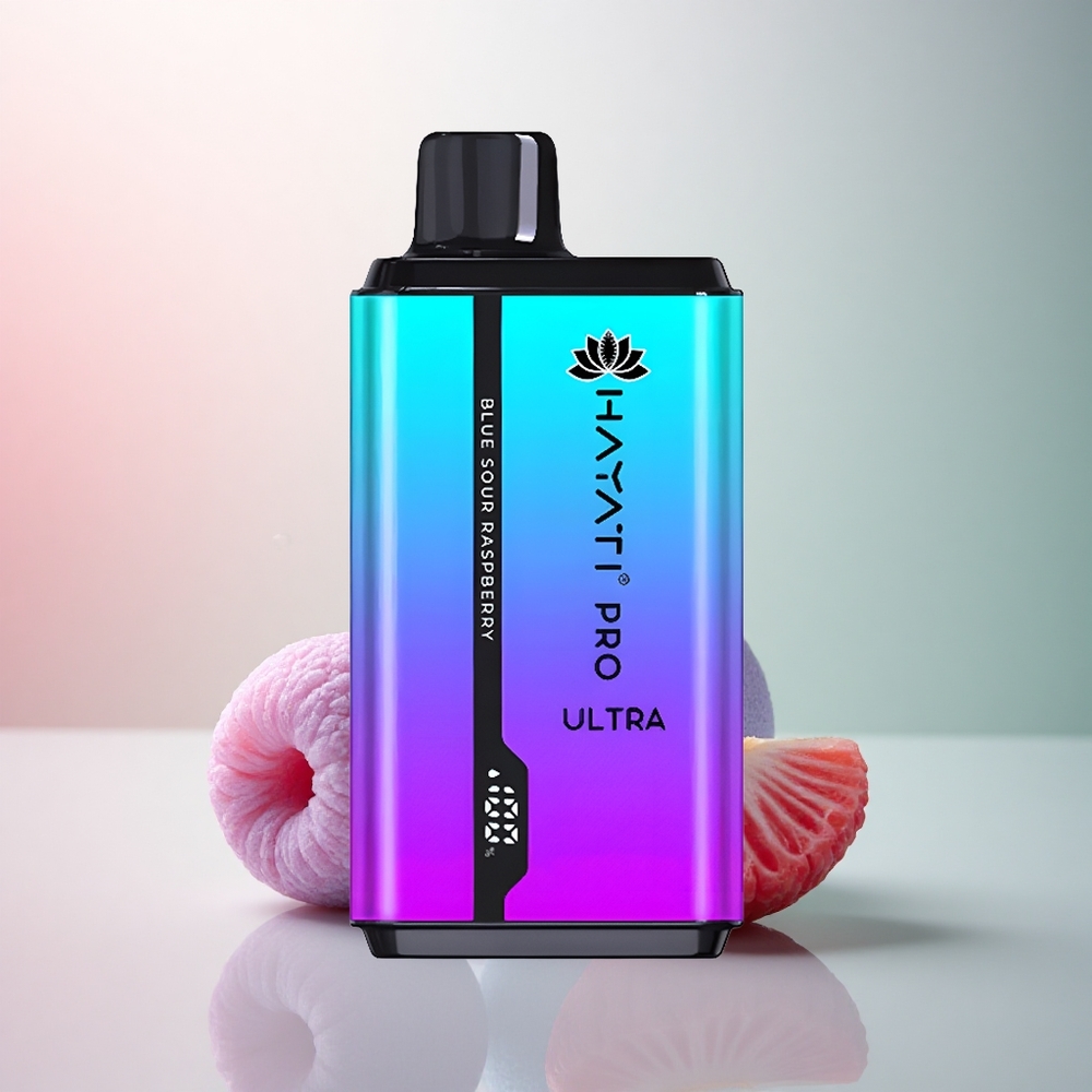 Hayati Pro Ultra 15000 Puffs Blå Sur Hallon 850mAh 24ml
