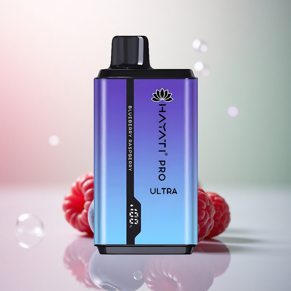 Hayati Pro Ultra 15000 Puffs Blåbär Hallon 850mAh 24ml