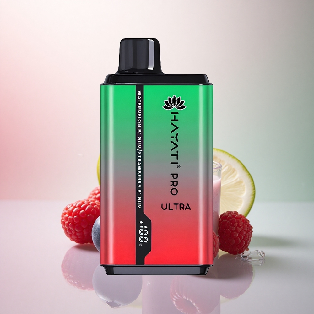 Hayati Pro Ultra 15000 Puffs Blåbär Hallon Körsbär Citron & Blåbär 850mAh 24ml 2% Nikotin