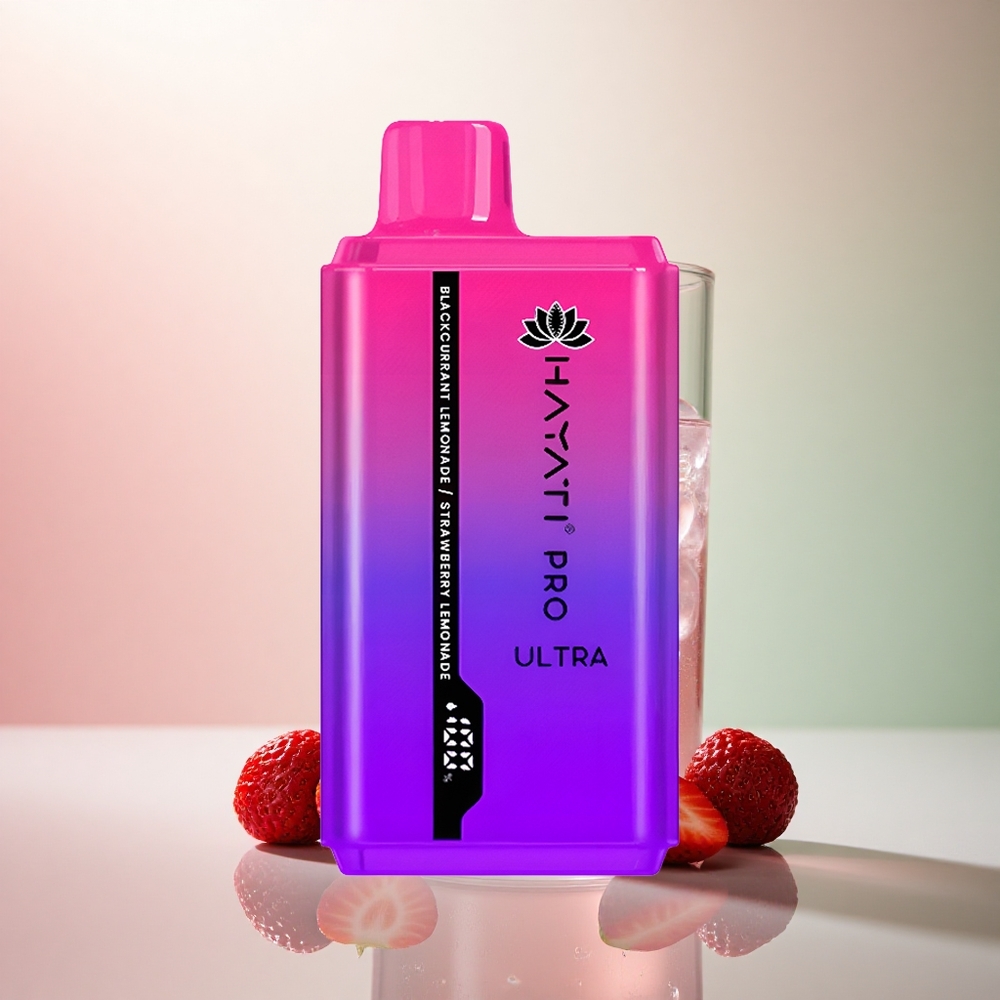 Hayati Pro Ultra 15000 Puffs Svartvinbärs Citronad Jordgubbscitronad 850mAh