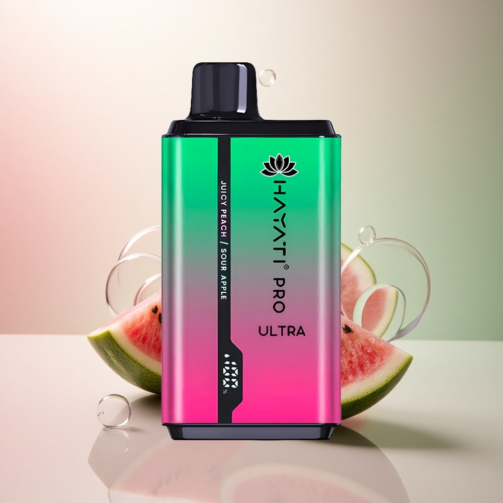 Hayati Pro Ultra 15000 Puffs Vattenmelon Kiwi Passionfrukt 2% Nikotin 850mAh