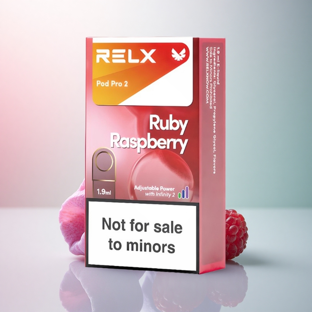 Relx Pod Pro 2 Vape Device Blå Hallon 0mg/ml 1.9ml 6.5W