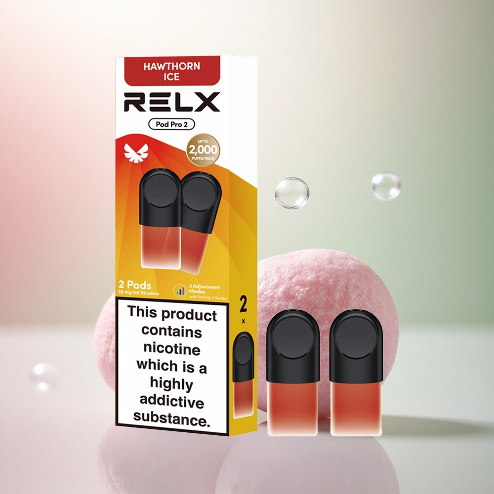Relx Pod Pro 2 Vape Device Hagtorn Is 18mg/ml nikotin, 1.9ml, 5.5W/6.5W/8W